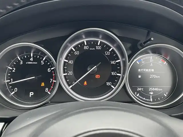 マツダ ＣＸ－８ 25S スマートエディション 滋賀県 2022(令4)年 2.6万km スノーフレイクホワイトパールマイカ 純正ナビ/全方位カメラ/三列シート/追従クルーズコントロール/ステアリングスイッチ/革巻きステアリング/パーキングアシスト/衝突被害軽減システム/盗難防止装置/ＥＴＣ/LEDヘッドライト/ＢＳＭ/ウインカーミラー/コーナーセンサー