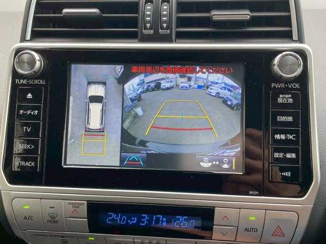 トヨタ ランドクルーザー プラド TX Lパッケージ 岩手県 2017(平29)年 4.8万km アティチュードブラックマイカ 寒冷地仕様　/純正ＳＤナビ　Ｂｌｕｅｔｏｏｔｈ／ＣＤ／ＤＶＤ／フルセグＴＶ　/全方位カメラ　/ＥＴＣ２．０　/レーダークルコン　/前後ドラレコ　/ＢＳＭ　/レザーシート　/前席シートヒーター・シートエアコン/ステアリングスイッチ