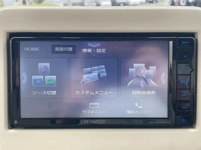 スズキ ラパン S 福島県 2020(令2)年 4.5万km シフォンアイボリーメタリック センサーブレーキサポート/誤発進抑制機能/車線逸脱警報機能/ふらつき警報機能/先行車発進お知らせ機能/標識認識機能/社外ナビゲーション/型番：MDV‐D408BTW/【DVD/USB/SD/BT/TV】/バックカメラ/ドライブレコーダー/運転席シートヒーター/HIDオートライト/アイドリングストップ/社外フロアマット/ドアバイザー