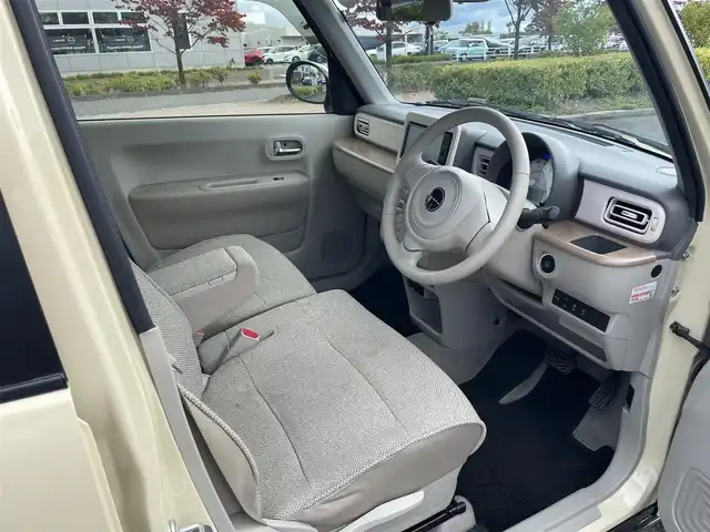 スズキ ラパン S 福島県 2020(令2)年 4.5万km シフォンアイボリーメタリック センサーブレーキサポート/誤発進抑制機能/車線逸脱警報機能/ふらつき警報機能/先行車発進お知らせ機能/標識認識機能/社外ナビゲーション/型番：MDV‐D408BTW/【DVD/USB/SD/BT/TV】/バックカメラ/ドライブレコーダー/運転席シートヒーター/HIDオートライト/アイドリングストップ/社外フロアマット/ドアバイザー