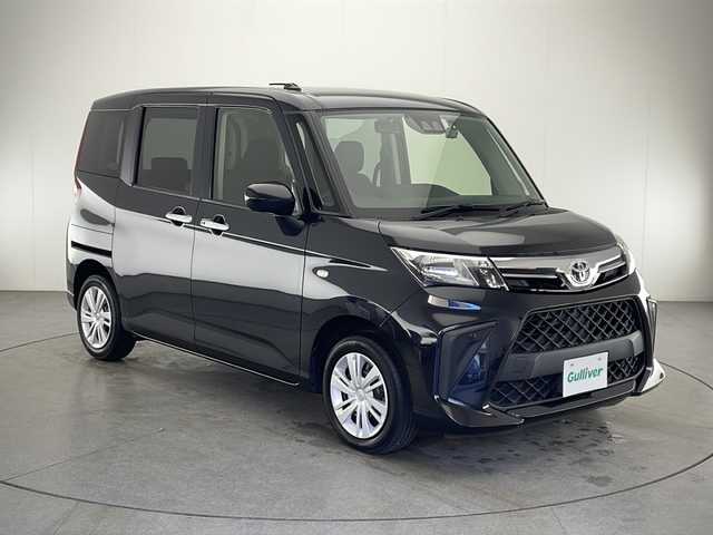 トヨタ ルーミー X 宮崎県 2021(令3)年 4.7万km ブラックマイカメタリック スマートアシスト３/〇衝突警報機能/衝突回避支援ブレーキ機能 /〇ブレーキ制御付き誤発進抑制機能（前方・後方）/〇車線逸脱警報機能/〇ふらつき警報/〇路側逸脱警報/〇オートハイビーム/〇先行車発進お知らせ機能/〇コーナーセンサー/社外7インチSDナビ/CD/DVD/Bluetooth/バックカメラ/片側パワースライドドア/アイドリングストップ/ビルトインETC/PWRモード/スマートキー×2/保証書/取扱説明書