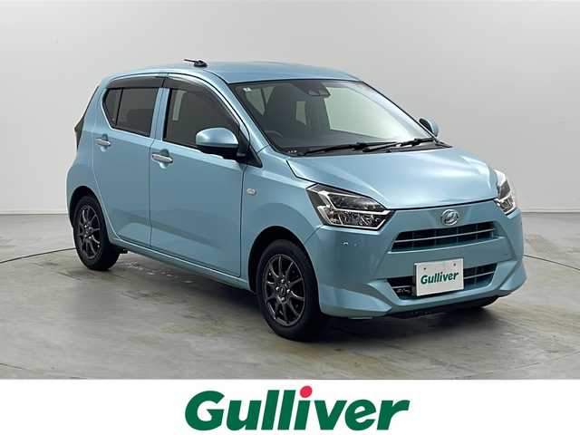 ダイハツ ミラ イース X SAⅢ 栃木県 2018(平30)年 3万km スカイブルーメタリック ダイハツ純正オーディオ/　CD/FM/AM/衝突被害軽減ブレーキ/横滑り防止/誤発進抑制制御機/車線逸脱警報機能/先行車発進お知らせ機能/コーナーセンサー/ＬＥＤヘッドライト/純正フロアマット/オートハイビーム/電動格納ミラー/UVカットガラス/ドアバイザー