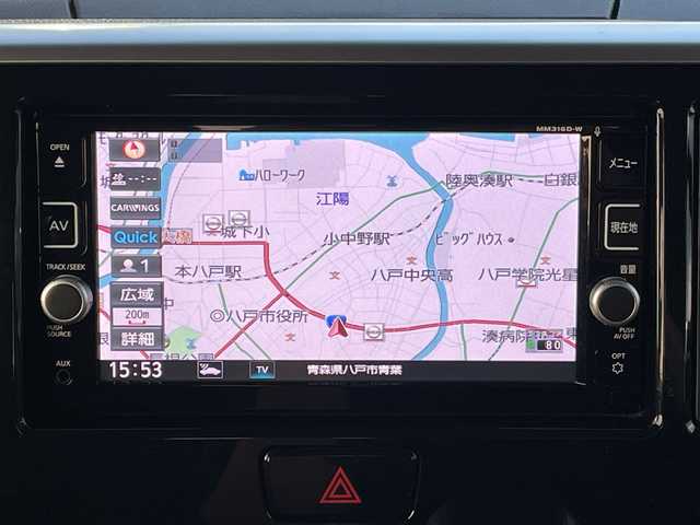 日産 デイズ ルークス ハイウェイスターX Gパッケージ 青森県 2017(平29)年 9.1万km モカブラウンP 4WD/純正SDナビ・フルセグTV/CD・DVD・Bluetooth・SD/アラウンドビューモニター/両側パワースライドドア/エマージェンシーブレーキ/踏み間違い防止アシスト/ハイビームアシスト/運転席シートヒーター/ヒーター付きドアミラー/後席サンシェード/オーバーヘッドコンソール/LEDヘッドライト/オートライト/フォグランプ/純正15インチアルミ/インテリキー/プッシュスタート