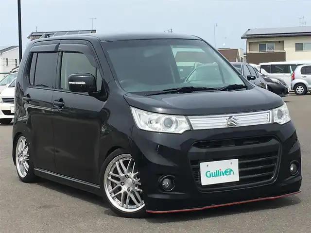 スズキ ワゴンｒスティングレー T Cdプレーヤー装着車 修復歴無社外ナビ車高調社外マフラー 13年式 平成25年式 ブルーイッシュブラックパール3 Id 中古車検索のガリバー