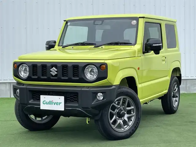 スズキ ジムニー XC 香川県 2025(令7)年 0.1万km未満 キネティックイエロー 登録時走行距離：14km/ワンオーナー/デュアルセンサーブレーキサポート/誤発進抑制機能/車線逸脱警報機能/ふらつき警報機能/ハイビームアシスト/先行車発進お知らせ機能/コーナーセンサー/シートヒーター/LEDヘッドライト/純正フロアマット/純正16インチAW/スマートキー×２/アイドリングストップ/保証書/取扱説明書