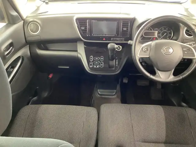 日産 デイズ ルークス ハイウェイスター Gターボ 栃木県 2018(平30)年 6.7万km ブラック  パナソニックナビ（CN-RA03D)/ フルセグテレビ/ アラウンドビューカメラ/ クルーズコントロール/ 衝突被害軽減ブレーキシステム/ 車線逸脱防止装置/ ドアバイザー/ プッシュスタート/ 両側パワースライドドア/ LEDヘッドライト/ フォグライト/ 純正フロアマット/ クリアランスソナー/ コーナーセンサー