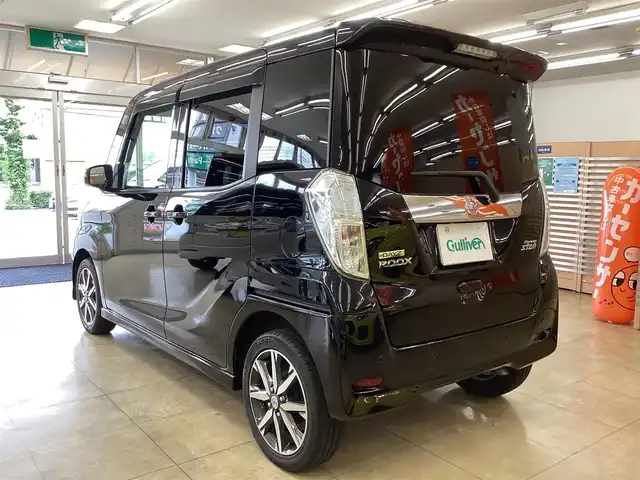 日産 デイズ ルークス ハイウェイスター Gターボ 栃木県 2018(平30)年 6.7万km ブラック  パナソニックナビ（CN-RA03D)/ フルセグテレビ/ アラウンドビューカメラ/ クルーズコントロール/ 衝突被害軽減ブレーキシステム/ 車線逸脱防止装置/ ドアバイザー/ プッシュスタート/ 両側パワースライドドア/ LEDヘッドライト/ フォグライト/ 純正フロアマット/ クリアランスソナー/ コーナーセンサー