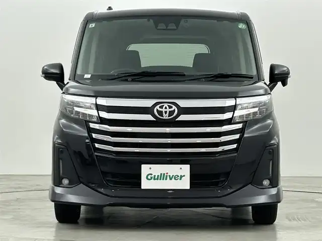 トヨタ ルーミー カスタムG 福岡県 2021(令3)年 2万km ブラックマイカメタリック 純正ナビ（ＢＴ，フルセグＴＶ）　/バックカメラ　/ビルトインＥＴＣ　/前方ドラレコ　/ＡＣＣ　/コーナーセンサー　/衝突被害軽減ブレーキ　/レーンキープ　/アイドリングストップ　/シートヒーター　/両側電動スライドドア