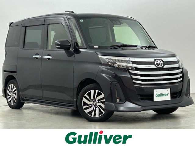 トヨタ ルーミー カスタムG 福岡県 2021(令3)年 2万km ブラックマイカメタリック 純正ナビ（ＢＴ，フルセグＴＶ）　/バックカメラ　/ビルトインＥＴＣ　/前方ドラレコ　/ＡＣＣ　/コーナーセンサー　/衝突被害軽減ブレーキ　/レーンキープ　/アイドリングストップ　/シートヒーター　/両側電動スライドドア
