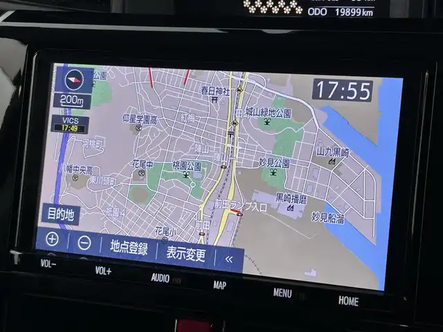 トヨタ ルーミー カスタムG 福岡県 2021(令3)年 2万km ブラックマイカメタリック 純正ナビ（ＢＴ，フルセグＴＶ）　/バックカメラ　/ビルトインＥＴＣ　/前方ドラレコ　/ＡＣＣ　/コーナーセンサー　/衝突被害軽減ブレーキ　/レーンキープ　/アイドリングストップ　/シートヒーター　/両側電動スライドドア
