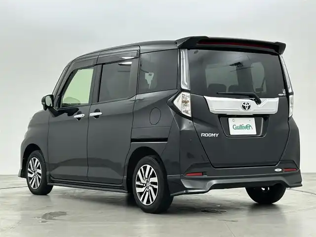 トヨタ ルーミー カスタムG 福岡県 2021(令3)年 2万km ブラックマイカメタリック 純正ナビ（ＢＴ，フルセグＴＶ）　/バックカメラ　/ビルトインＥＴＣ　/前方ドラレコ　/ＡＣＣ　/コーナーセンサー　/衝突被害軽減ブレーキ　/レーンキープ　/アイドリングストップ　/シートヒーター　/両側電動スライドドア