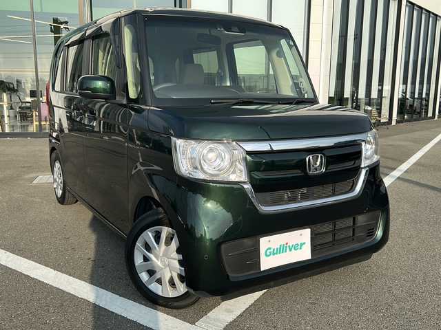 ホンダ Ｎ ＢＯＸ G L ホンダセンシング 愛媛県 2020(令2)年 1.1万km ブリティッシュグリーンP 純正ナビ（VXM-204VFI）/　フルセグ/AM/FM/Bluetooth/DVD/バックカメラ/レーダークルーズコントロール/ビルトインETC/D/N席シートヒーター/片側パワースライドドア/前後コーナーセンサー/衝突軽減ブレーキ/LEDヘッドライト/純正フロアマット/スマートキー