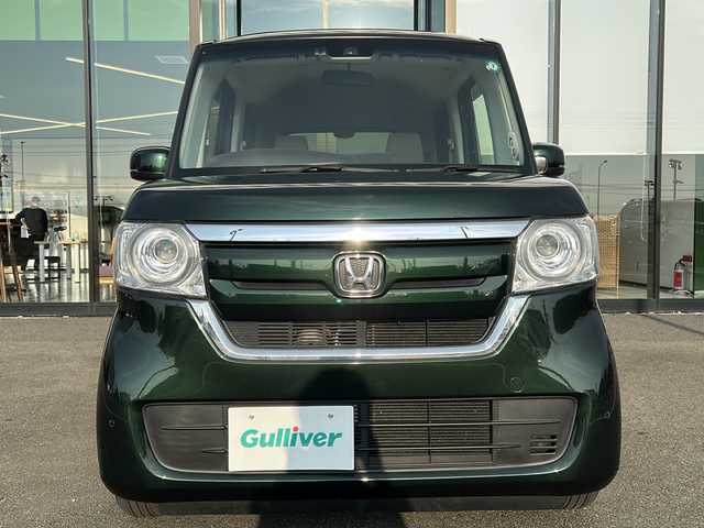 ホンダ Ｎ ＢＯＸ G L ホンダセンシング 愛媛県 2020(令2)年 1.1万km ブリティッシュグリーンP 純正ナビ（VXM-204VFI）/　フルセグ/AM/FM/Bluetooth/DVD/バックカメラ/レーダークルーズコントロール/ビルトインETC/D/N席シートヒーター/片側パワースライドドア/前後コーナーセンサー/衝突軽減ブレーキ/LEDヘッドライト/純正フロアマット/スマートキー