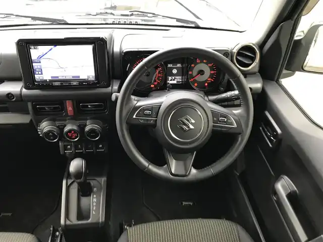 スズキ ジムニー XC 和歌山県 2018(平30)年 3.9万km ブルーイッシュブラックパール3  純正オプションナビ（AVIC-RLS901)/ BT/CD/TV/DVD/AM/FM/ スズキセーフティーサポート/・デュアルセンサーブレーキサポート/・誤発進抑制機能/・ハイビームアシスト/ バックカメラ/ クルーズコントロール/ スマートキー/スペアキーX1/ 純正ETC/ 前席シートヒーター/ 純正フロアマット/ 純正LEDヘッドライト/ 純正フォグランプ/ 背面タイヤ/ 取扱説明書/ 保証書