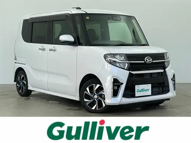 ダイハツ タント カスタム X セレクション 富山県 2020(令2)年 3万km シャイニングホワイトパール ディーラナビ（NMZK-W70D）/（AM/FM/TV/BT/CD/DVD)/フルセグテレビ/USB入力端子/バックカメラ/両側パワースライドドア/前席シートヒーター/ハーフレザーシート/衝突軽減システム/レーンキープアシスト/プッシュスタート/アイドリングストップ/コーナーセンサー/ETC/サンシェード/純正フロアマット/純正LEDヘッドライト/カーテンエアバック/ウィンカーミラー/ドアバイザー