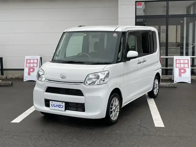 ダイハツ タント L 青森県 2018(平30)年 9.6万km ホワイト ワンオーナー/４ＷＤ/社外デッキ/　AM/FM/CD/MD/AUX/アイドリングストップ/横滑り防止装置/両側イージークローザードア/ドアバイザー/純正フロアマット/シートヒーター（運転席側）/社外ＬＥＤヘッドライトバルブ/社外１４インチアルミホイール装着/取扱説明書