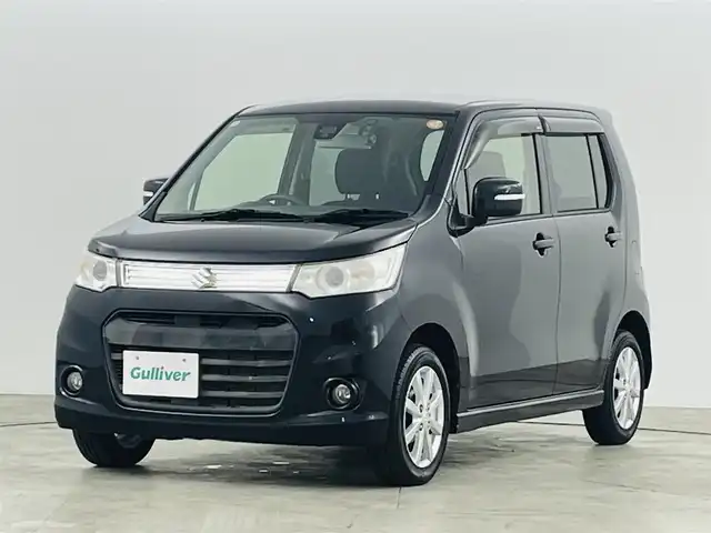 スズキ ワゴンＲ スティングレー X 福島県 2013(平25)年 3.5万km ブルーイッシュブラックパール3 安全装備/・衝突軽減ブレーキ/・車両走行安定補助システム/・誤発進抑制機能/・エマージェンシーストップシグナル/社外ＳＤナビ（AVN-133M）/・ワンセグＴＶ/・バックカメラ/・ＣＤ　/・AM/FM/前方ドライブレコーダー/冬タイヤ社外ホイール積込（同サイズ）/純正ホイール/フロアマット/サイドバイザー/ベンチシート/オートライト/フォグランプ/アイドリングストップ/スマートキー/プッシュスタート