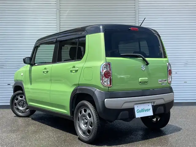 スズキ ハスラー G ターボ 福島県 2016(平28)年 5.8万km ポジティブグリーンメタリック/ブラック2トーン ワンオーナー/4WDターボ/社外メモリーナビ/CD/DVD/SD/BT/フルセグTV/レーダーブレーキサポート/ダウンヒルアシストコントロール/アイドリングストップ/シートヒーター/バックカメラ/オートライト/キセノンライト/フォグライト/プッシュスタート/ドアバイザー/フロアマット
