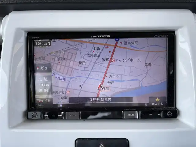 スズキ ハスラー G ターボ 福島県 2016(平28)年 5.8万km ポジティブグリーンメタリック/ブラック2トーン ワンオーナー/4WDターボ/社外メモリーナビ/CD/DVD/SD/BT/フルセグTV/レーダーブレーキサポート/ダウンヒルアシストコントロール/アイドリングストップ/シートヒーター/バックカメラ/オートライト/キセノンライト/フォグライト/プッシュスタート/ドアバイザー/フロアマット