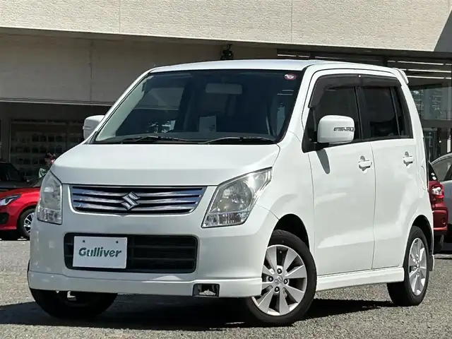 スズキ ワゴンＲ FX－LTD 宮城県 2010(平22)年 5万km パールホワイト 純正ＣＤオーディオ/プッシュスタート/スペアキー×１/純正マット/ドアバイザー/純正アルミスサマータイヤ(155/65R14)/社外アルミスタッドレスタイヤ(155/65R14)