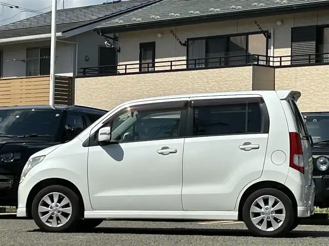 スズキ ワゴンＲ FX－LTD 宮城県 2010(平22)年 5万km パールホワイト 純正ＣＤオーディオ/プッシュスタート/スペアキー×１/純正マット/ドアバイザー/純正アルミスサマータイヤ(155/65R14)/社外アルミスタッドレスタイヤ(155/65R14)