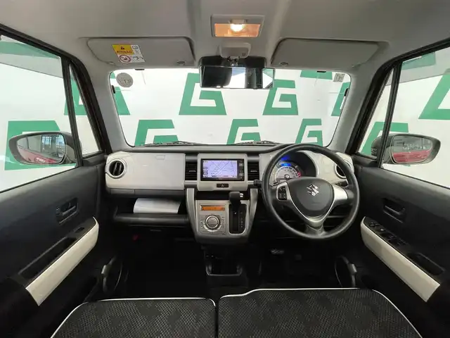 スズキ ハスラー G 鹿児島県 2019(平31)年 3.7万km フェニックスレッドパール/ブルーイッシュブラックパール 禁煙車/純正ナビ/(フルセグTV/Bluetooth/DVD/CD)/デジタルインナーミラー(ドラレコ機能付き)/前席シートヒーター/衝突軽減ブレーキ/誤発進抑制機能/横滑り防止機能/ETC/純正フロアマット/ドアバイザー/アイドリングストップ/スマートキー