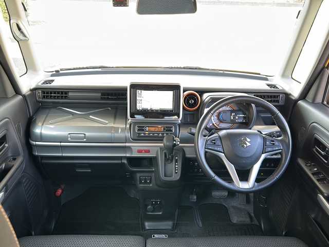 スズキ スペーシア ギア HYBRID XZターボ 兵庫県 2021(令3)年 4.7万km アクティブイエロー/ガンメタリック2トーン ワンオーナー/ターボ車/ガンメタリック2トーンルーフ/メモリーナビ/CD/DVD/フルセグTV/Bluetooth/バックカメラ/セーフティサポート/デュアルカメラブレーキサポート/アダプティブクルーズ/両側パワースライドドア/LEDヘッドランプ/LEDフロントフォグランプ/ドライブレコーダー/ETC/ルーフレール/前シートヒーター/純正フロアマット/ドアバイザー/保証書/取説/スペアキー