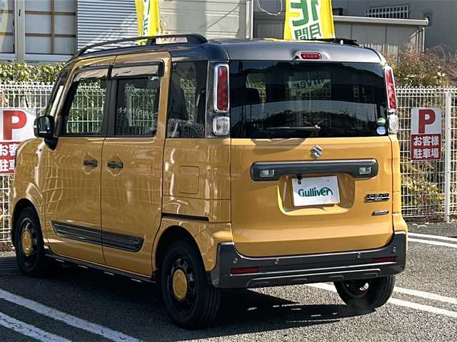 スズキ スペーシア ギア HYBRID XZターボ 兵庫県 2021(令3)年 4.7万km アクティブイエロー/ガンメタリック2トーン ワンオーナー/ターボ車/ガンメタリック2トーンルーフ/メモリーナビ/CD/DVD/フルセグTV/Bluetooth/バックカメラ/セーフティサポート/デュアルカメラブレーキサポート/アダプティブクルーズ/両側パワースライドドア/LEDヘッドランプ/LEDフロントフォグランプ/ドライブレコーダー/ETC/ルーフレール/前シートヒーター/純正フロアマット/ドアバイザー/保証書/取説/スペアキー