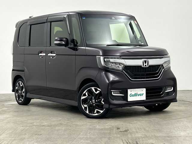 ホンダ Ｎ ＢＯＸ カスタム G L ターボ ホンダセンシング 三重県 2019(令1)年 2.7万km プレミアムベルベットパープル・パール /禁煙車//純正ナビ//フルセグ/Bluetooth/iPod/SD/CD/DVD/AM/FM//レーダークルーズコントロール//前席シートヒーター//両側パワースライドドア//パドルシフト//バックモニター//LEDヘッドライト//ビルトインETC//純正アルミホイール