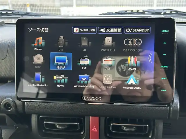 スズキ ジムニー ノマド FC 埼玉県 2025(令7)年 0.2万km 黒 ワンオーナー/スズキセーフティサポート/　・デュアルカメラブレーキサポート（DCBS）/　・車線逸脱警報/　・ハイビームアシスト/　・アダプティブクルーズコントロール/社外9インチメモリナビ（MDV-M911HDF）/　DTV/CD/DVD/BT/AppleCarplay/AndroidAuto//　HDMI/SD/SDREC/バックカメラ/社外16インチアルミ/社外デジタルインナーミラー/前席シートヒーター/ヒルディセントコントロール/トラクションコントロール/アイドリングストップ/ビルトインETC/前後ドライブレコーダー/エンジンスタートボタン/スマートキー/スペアキー/純正LEDヘッドライト/オートライト/純正アルミホイールあり/純正フロアマット