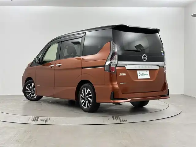 日産 セレナ ハイウェイスター V 埼玉県 2019(令1)年 5万km サンライズオレンジ/ダイヤモンドブラック エマージェンシーブレーキ/純正ナビMM316D-W/フルセグTV/CD/DVD/Bluetooth/SD/AM/FM/全方位カメラ/プロパイロット/両側パワースライドドア /ハンズフリー電動スライドドア /前後コーナーセンサー/ハンドルヒーター/オートLEDヘッドライト/デュアルバックドア/スマートキー/プッシュスタート/純正１６インチアルミホイール