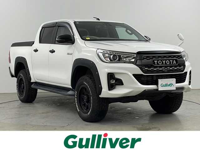 トヨタ ハイラックス Z ブラックラリーエディション 道央・札幌 2019(令1)年 7.2万km スーパーホワイトⅡ ・4WD/・Panasonic社外ナビフルセグTV/BT/AM/FM/CD/DVD/・バックカメラ/・ＴＲＤマフラー/・リフトアップ(BATTLEZ)/・ＴＲＤ鍵付ハードトノカバー/・前後ドライブレコーダー/・ETC2.0/・オーバーフェンダー/・社外１７インチＡＷ/・社外ステアリング/・社外シフトノブ/・レーダークルーズコントロール/・リアデフロック/・ダウンヒルアシストコントロール/・衝突被害軽減システム/・先行車発進お知らせ/・レーンキープアシスト/・monstaホワイトレタータイヤ