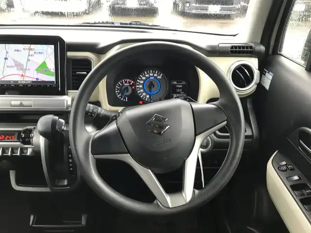 スズキ クロスビー HYBRID MX 富山県 2018(平30)年 1.3万km キャラバンアイボリーパールメタリック/ホワイト 2トーンルーフ 純正ナビ/フルセグTV/Bluetooth/衝突被害軽減ブレーキ/コーナーセンサー/レーンキープアシスト/プッシュスタート/スマートキー/シートヒーター/オートライト/ヘッドライトレベライザー