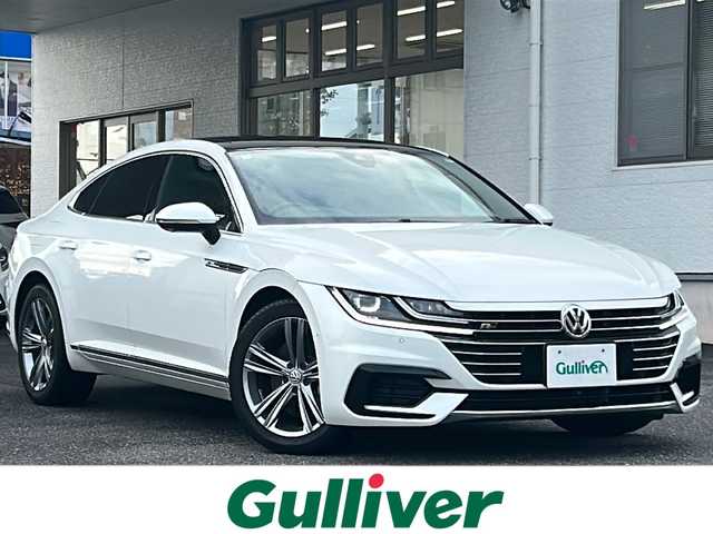 フォルクスワーゲン アルテオン TSI 4モーション Rライン 岐阜県 2019(平31)年 8.5万km オリックスホワイトマザーオブパールエフェクト /ワンオーナー　//純正ナビ/ワンセグTV/(SD/CD/DVD/REC/BT/AUX/USB)//プリクラッシュブレーキシステム【歩行者検知】//アダプティブクルーズコントロール//レーンチェンジアシスト//レーンキープアシスト//パーキングアシスト//アイドリングストップ//360度カメラ　ETC【2.0】//レザーシート//前席シートヒーター//運転席メモリー付パワーシート【マッサージ付】//LEDヘッドライト/オートライト//スマートキー×2//パワーバックドア//パドルシフト付き革巻きハンドル//純正18インチアルミホイール//新車時保証書//取扱説明書　//ナビ説明書