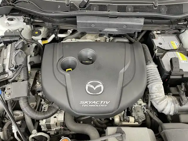 マツダ ＣＸ－５ XD Lパッケージ 滋賀県 2016(平28)年 3.7万km クリスタルホワイトパールマイカ 禁煙車/純正ナビ/（BT/CD/DVD/AUX/フルセグ）/バック・サイドカメラ/前後ドライブレコーダー/ビルトインETC/シートヒーター/フロントエアロ/衝突被害軽減ブレーキ/レーンキープアシスト/レーダークルーズコントロール/本革シート/パワーシート/メモリシート/オートエアコン/アイドリングストップ/コーナーセンサー/ステアリングスイッチ/電動パーキング/オートライト/電動格納ミラー/フォグランプ/MT付AT