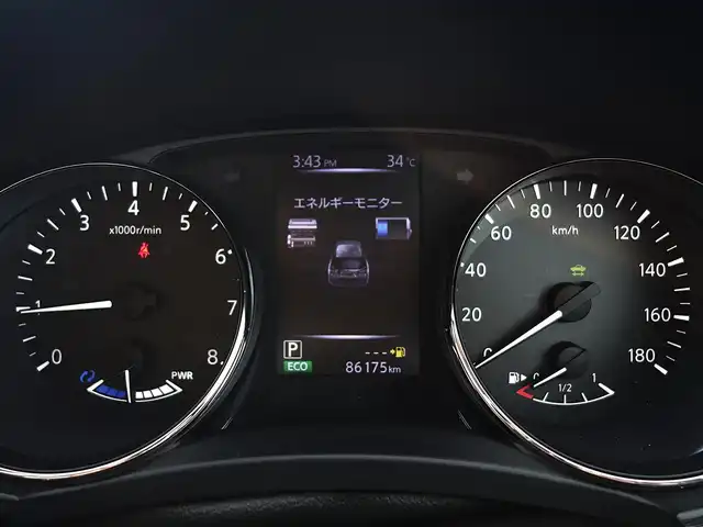日産 エクストレイル ハイブリッド 20Xi 山形県 2018(平30)年 8.7万km ブリリアントホワイトパール 4WD/衝突被害軽減システム/純正SDナビ/　　【CD BT フルセグ USB AUX】/アラウンドビューモニター/電動リアゲート/レーダークルーズコントロール/LEDオートヘッドライト/純正17インチアルミホイール/ドライブレコーダー/アイドリングストップ/コーナーセンサー/ステアリングスイッチ/電動格納ウィンカーミラー/フォグランプ/インテリジェントルームミラー/インテリジェントキー/ETC