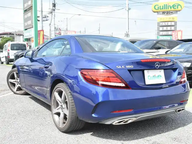 メルセデス・ベンツ ＳＬＣ１８０ スポーツ 神奈川県 2017(平29)年 3.9万km 青 ワンオーナー/ドラレコ/全席ポジションメモリシート /全席シートヒーター/レーダーセーフティーパッケージ/ディスタンスパイロット/純正HDDナビ/Bカメラ/BTオーディオ/地デジTV/ETC/純正フロアマット/保証書/取説ナビ説/スペアスマートキー/記録簿（R2 4 6）