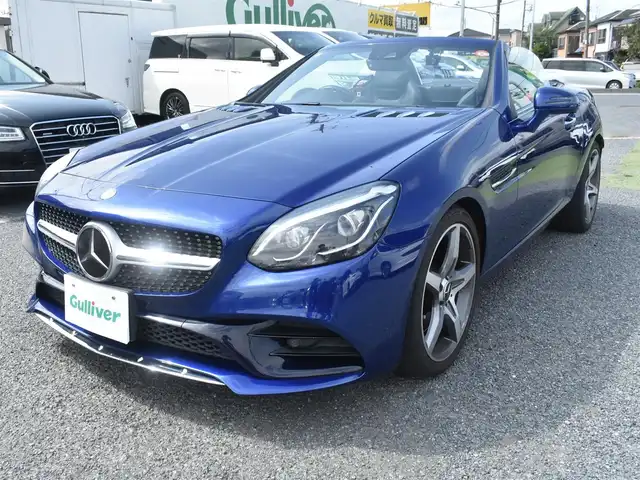 メルセデス・ベンツ ＳＬＣ１８０ スポーツ 神奈川県 2017(平29)年 3.9万km 青 ワンオーナー/ドラレコ/全席ポジションメモリシート /全席シートヒーター/レーダーセーフティーパッケージ/ディスタンスパイロット/純正HDDナビ/Bカメラ/BTオーディオ/地デジTV/ETC/純正フロアマット/保証書/取説ナビ説/スペアスマートキー/記録簿（R2 4 6）