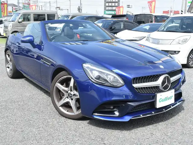 メルセデス・ベンツ ＳＬＣ１８０ スポーツ 神奈川県 2017(平29)年 3.9万km 青 ワンオーナー/ドラレコ/全席ポジションメモリシート /全席シートヒーター/レーダーセーフティーパッケージ/ディスタンスパイロット/純正HDDナビ/Bカメラ/BTオーディオ/地デジTV/ETC/純正フロアマット/保証書/取説ナビ説/スペアスマートキー/記録簿（R2 4 6）