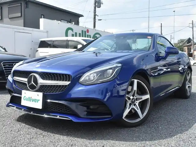 メルセデス・ベンツ ＳＬＣ１８０ スポーツ 神奈川県 2017(平29)年 3.9万km 青 ワンオーナー/ドラレコ/全席ポジションメモリシート /全席シートヒーター/レーダーセーフティーパッケージ/ディスタンスパイロット/純正HDDナビ/Bカメラ/BTオーディオ/地デジTV/ETC/純正フロアマット/保証書/取説ナビ説/スペアスマートキー/記録簿（R2 4 6）