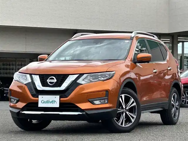日産 エクストレイル 20X 宮城県 2018(平30)年 12.9万km プレミアムコロナオレンジ ３６０°カメラ//純正ＳＤナビ（フルセグＴＶ、ＳＤ、ＦＭ、ＡＭ、ＢＴ、ＣＤ、ＤＶＤ）//純正ＡＷ//純正フロアマット//スペアタイヤ//デジタルインナーミラー//パワーバックドア//ヒーテッドドアミラー//ダウンヒルアシスト//スマートキー//プッシュスタート