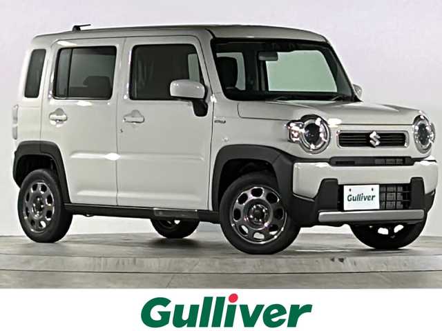 スズキ ハスラー HYBRID X 広島県 2025(令7)年 0.1千km ソフトベージュメタリック 届出済未使用車/登録時18km/デュアルカメラブレーキサポート/レーダークルーズコントロール/車線逸脱警報/オートハイビーム/コーナーセンサー/社外ナビ（AVN-R9W）/・フルセグ/CD/DVD/SD/REC/BT/テレビ設定必要/アイドリングストップ/LEDヘッドライト/オートライト/ヘッドライトレベライザー/シートヒーター/スマートキー/プッシュスタート/スペアキー/W+サイド+カーテンエアバック