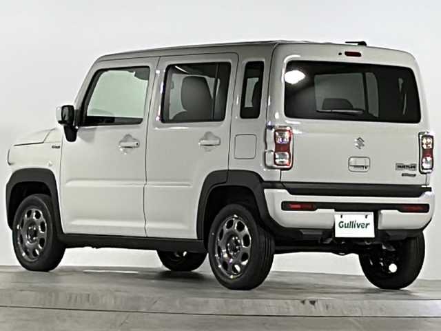スズキ ハスラー HYBRID X 広島県 2025(令7)年 0.1千km ソフトベージュメタリック 届出済未使用車/登録時18km/デュアルカメラブレーキサポート/レーダークルーズコントロール/車線逸脱警報/オートハイビーム/コーナーセンサー/社外ナビ（AVN-R9W）/・フルセグ/CD/DVD/SD/REC/BT/テレビ設定必要/アイドリングストップ/LEDヘッドライト/オートライト/ヘッドライトレベライザー/シートヒーター/スマートキー/プッシュスタート/スペアキー/W+サイド+カーテンエアバック