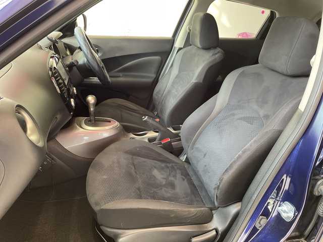 日産 ジューク 15RX Vセレクション 埼玉県 2016(平28)年 10万km アズライトブルー エマージェンシーブレーキ/純正ナビ/　　CD/BT/フルセグ/バックカメラ/純正17インチアルミホイール/ETC/スマートキー