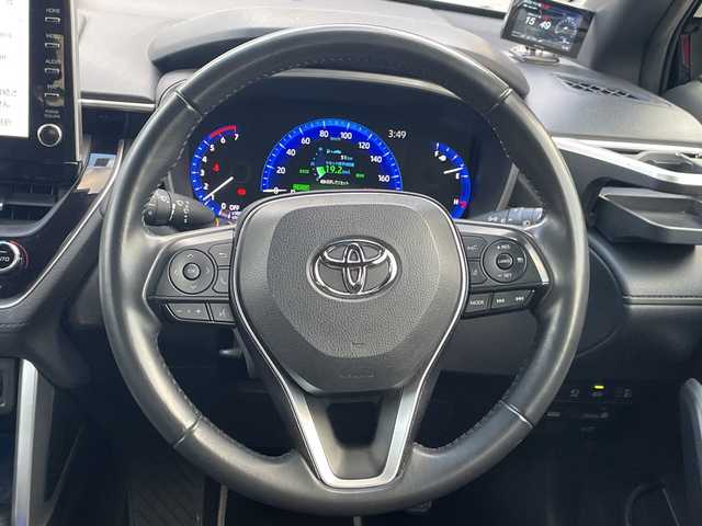 トヨタ カローラ クロス ハイブリッド Z 神奈川県 2022(令4)年 3.6万km アティチュードブラックマイカ ワンオーナー/プッシュスタート/ビルトインETC2.0/クルーズコントロール/プリクラッシュ/アラウンドビュー/車線逸脱防止装置/横滑り防止装置/前後ドライブレコーダー/コーナーセンサー/パワーシート/シートヒーター/パワーバックドア/電動格納ミラー/LEDライト、フォグライト/オートライト/オートハイビーム/USB端子