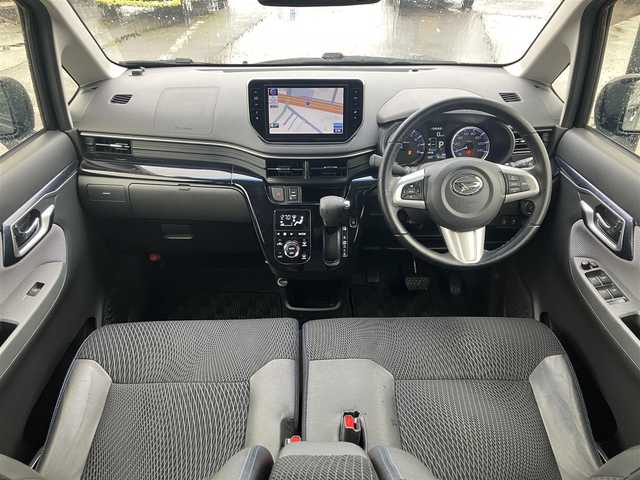 ダイハツ ムーヴ カスタム RS ハイパー SAⅡ 道南・函館 2015(平27)年 9.9万km ナイトシャドーパープルクリスタルM /純正ナビ//フルセグTV//純正エンジンスターター//バックカメラ//車線逸脱警報//衝突被害軽減ブレーキ//横滑り防止装置//アイドリングストップ//オートライト//スマートキー//プッシュスタート//純正フロアマット