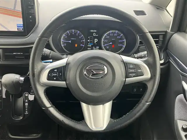 ダイハツ ムーヴ カスタム RS ハイパー SAⅡ 道南・函館 2015(平27)年 9.9万km ナイトシャドーパープルクリスタルM /純正ナビ//フルセグTV//純正エンジンスターター//バックカメラ//車線逸脱警報//衝突被害軽減ブレーキ//横滑り防止装置//アイドリングストップ//オートライト//スマートキー//プッシュスタート//純正フロアマット