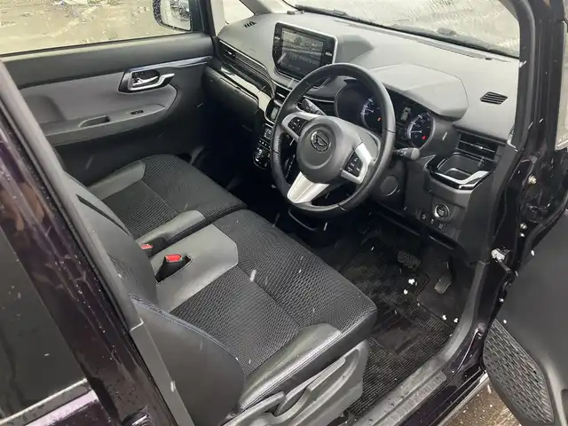 ダイハツ ムーヴ カスタム RS ハイパー SAⅡ 道南・函館 2015(平27)年 9.9万km ナイトシャドーパープルクリスタルM /純正ナビ//フルセグTV//純正エンジンスターター//バックカメラ//車線逸脱警報//衝突被害軽減ブレーキ//横滑り防止装置//アイドリングストップ//オートライト//スマートキー//プッシュスタート//純正フロアマット