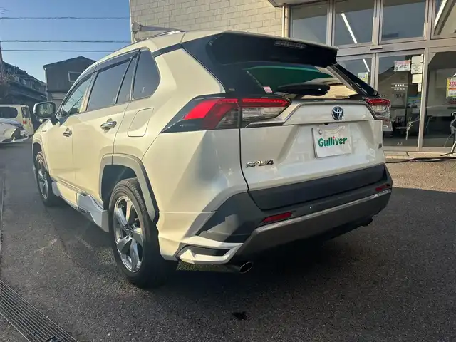 トヨタ ＲＡＶ４ ハイブリットG 愛知県 2019(令1)年 7.1万km ホワイトパールクリスタルシャイン ワンオーナー/サンルーフ/4WD/バックカメラ/追従クルーズコントロール/モデリスタエアロ/純正ナビ/Bluetooth/DVD//フルセグTV/ETC/電動リアゲート/ドライブレコーダー/パワーシート/シートヒーター/前後コーナーセンサー/純正アルミホイール/純正フロアマット/オートマチックハイビーム/スペアキー
