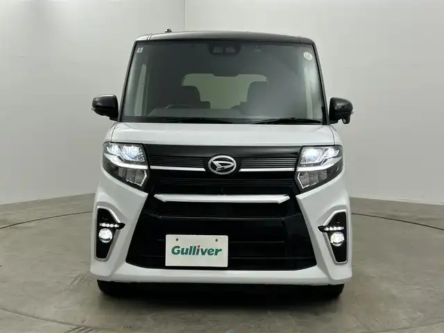 ダイハツ タント カスタム X セレクション 岡山県 2020(令2)年 7.1万km ブラックマイカメタリック/シャイニングホワイトパール 純正9インチナビ/・FM/AM/Bluetooth/フルセグ/CD/DVD/全方位カメラ/柿本マフラー/両側パワースライドドア/スマートアシスト/・衝突軽減ブレーキ/・レーンキープアシスト/・オートハイビーム/・コーナーセンサー/LEDヘッドライト/・フォグライト/ビルトインETC/ドライブレコーダー/純正14インチアルミ/純正フロアマット